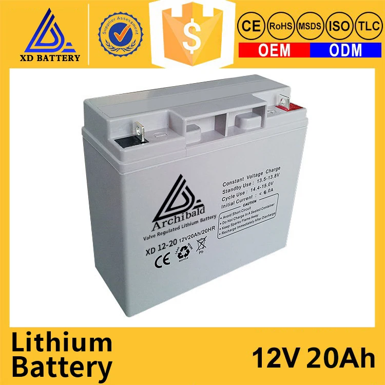 Wholesale China 12V 20AH Lithium Lifepo4 Solar Golf Battery Pack In Rechargeable Batteries