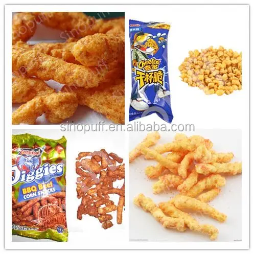 Cheetos Extruder/Puffed Chinese Spicy Snack Food Processing Plant