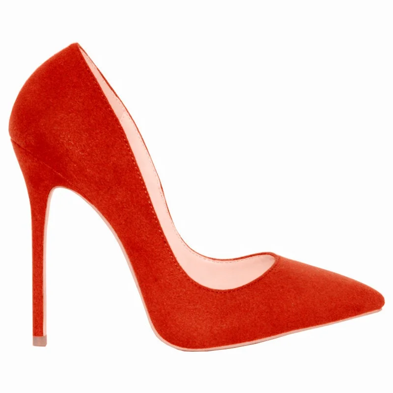 MANRINO-0423 Ladies Stylish Sexy Closed Pointy Toe 12 CM High Heel Red Pump Dress Shoes For Women 2019