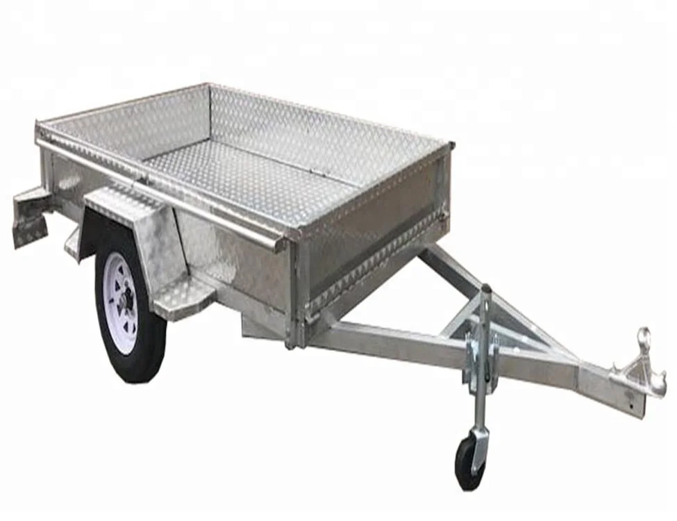 New Design Single Axle Aluminum Box Trailer
