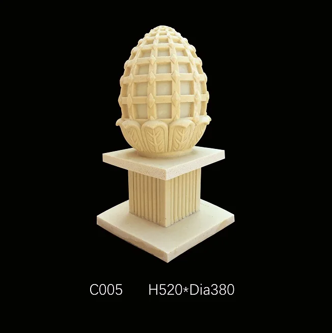 
Europe Style Sandstone Sculpture LED Lighting Oval Lantern 