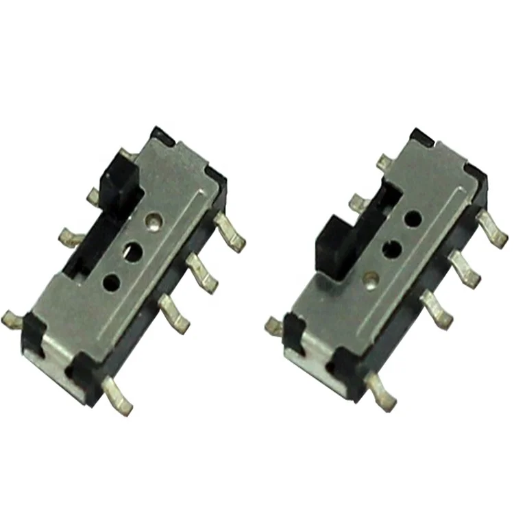 all kinds 3 pin dip smt type 2 position slide switch