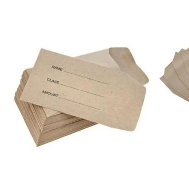 
SMALL BROWN SCHOOL WAGES PETTY CASH DINNER MONEY SEEDS ENVELOPES PLAIN & PRINTED 