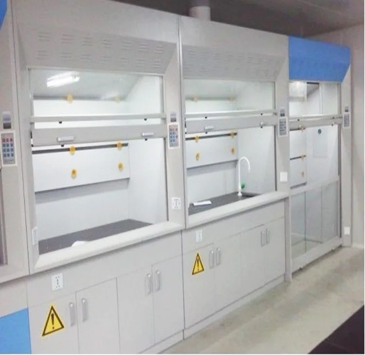 Walk in Steel Chemical Laboratory Fume Hood / chemical fume cupboard mobile fume hood price china