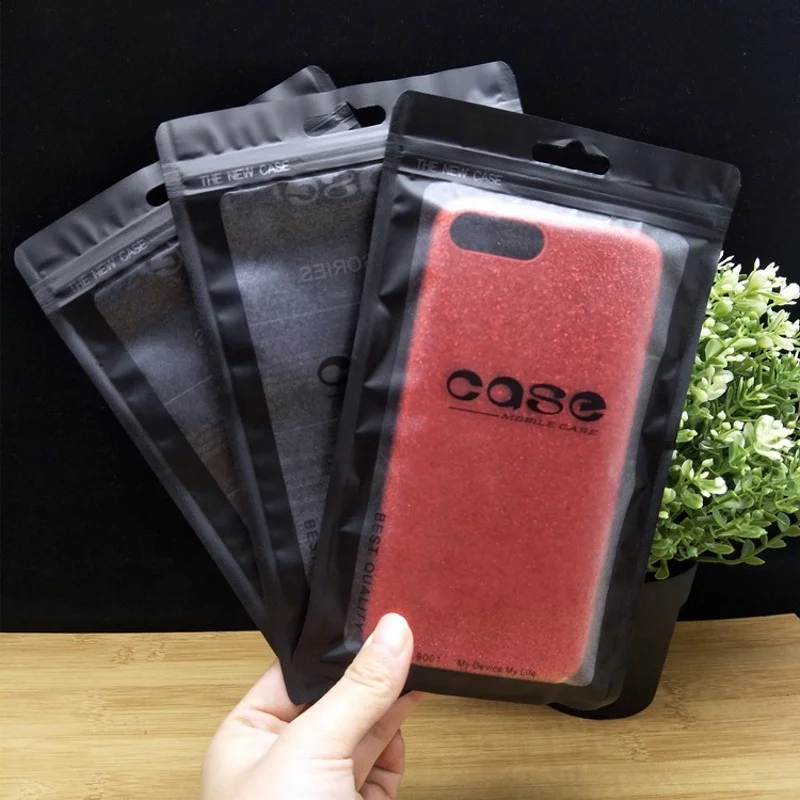 Cheap packaging bag mobile phone case bag Plastic cell phone zipper bag