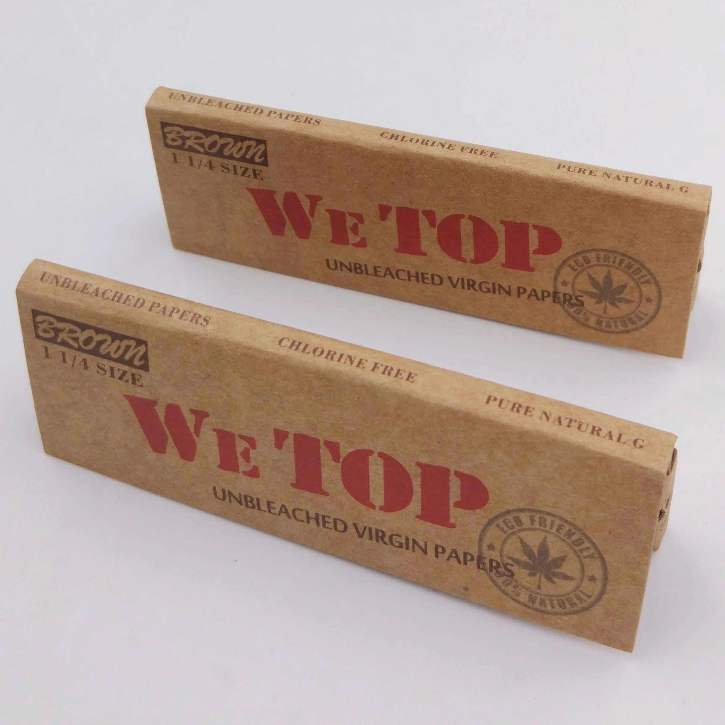WE TOP rolling papers 1 1/4 size 50 leaves per booklet , OEM available