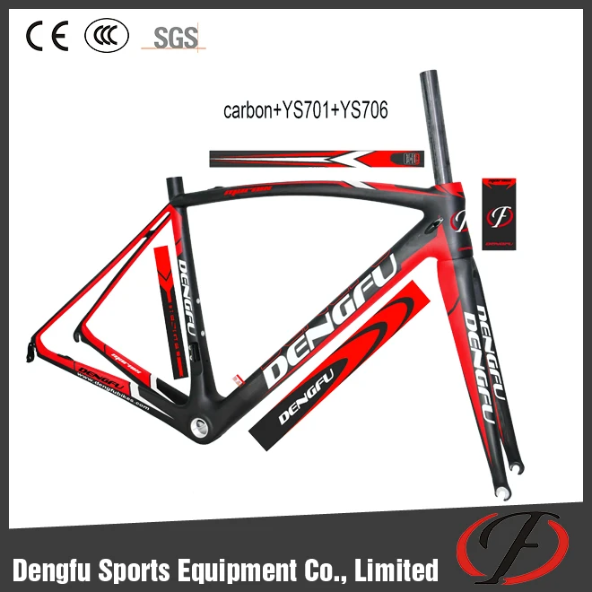 Легкая рама DengFu FM208 сверхлегкая для дорожного велосипеда (совместима с DI2) китайская из углеродного волокна