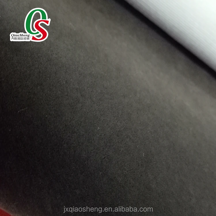 100%nylon flock material flock fabric,tricot flocking fabric,jewelry box velvet material