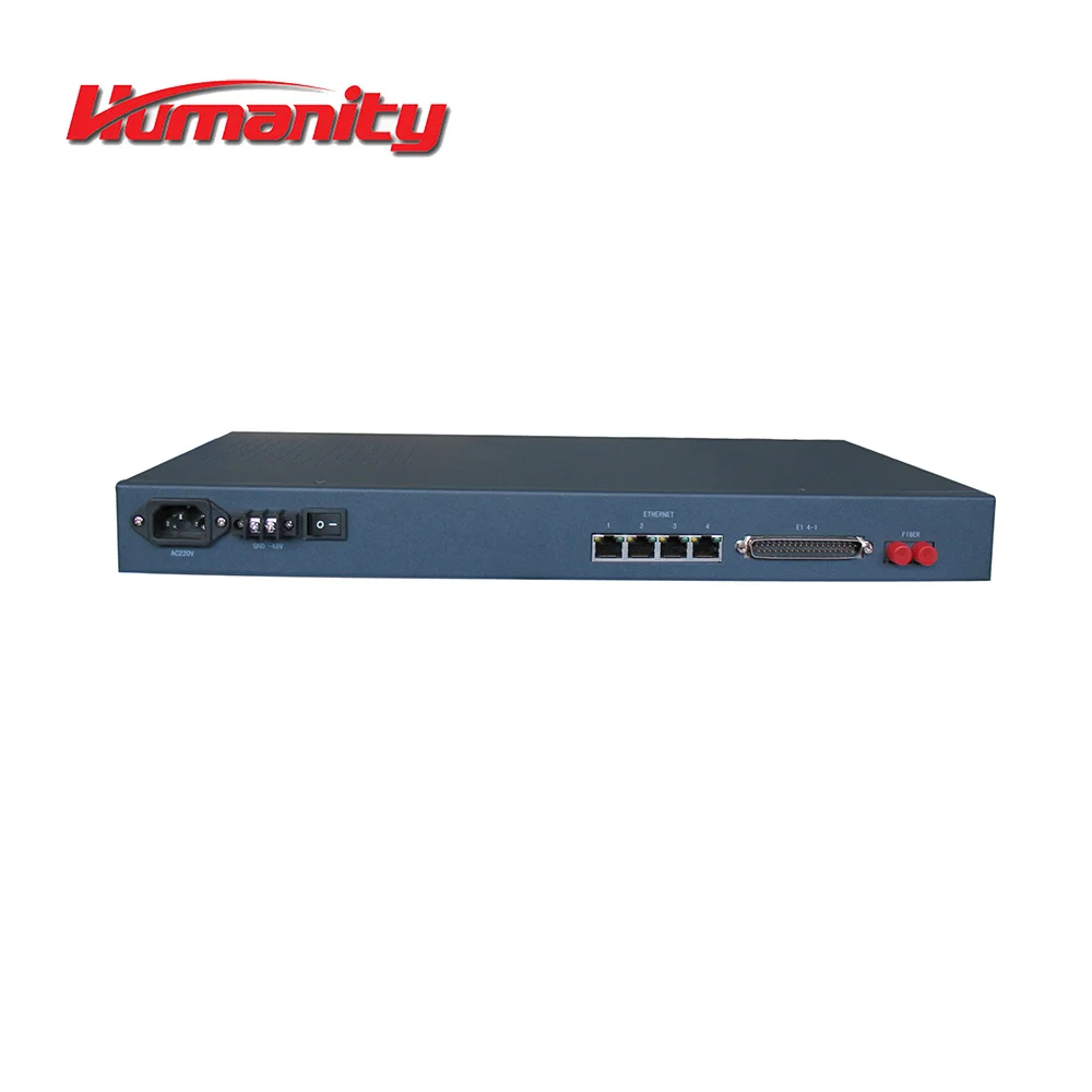 HM-PH 4Eth+4E1+FXS FXO, E&M over Fiber PCM Multiplexer with 4 port fxs