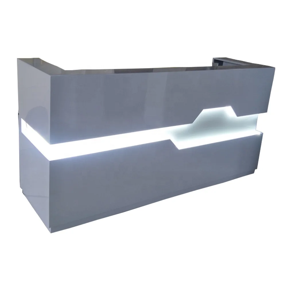 Cheap Price Curved Hair Salon Reception Desk,Modern Office 2 Person Reception Desk