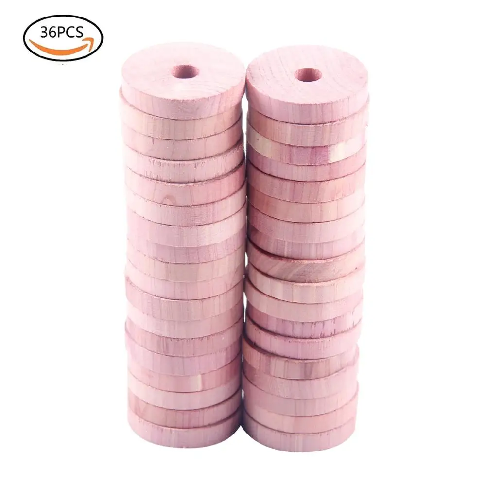 Ningbo Embody hot sale red cedar ring wardrobe for cabinet and high quality aromatic wooden clothes hanger cedar ring