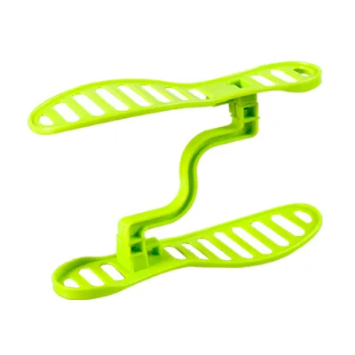 Cheap adjustable space saver Creative design space saver plastic folding plastic shoe rack storage organizer