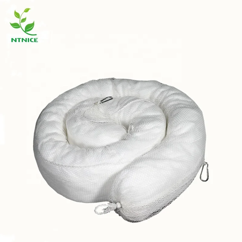 NTNICE 12.7cm*300cm oil-only absorbent boom confines and absorbs oil and fuel spill on land or water