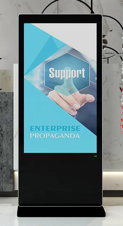 Ground standing 65 inch interactive self-service terminal kiosk touchscreen monitor (Win10/11 or Android OS) 4K UHD