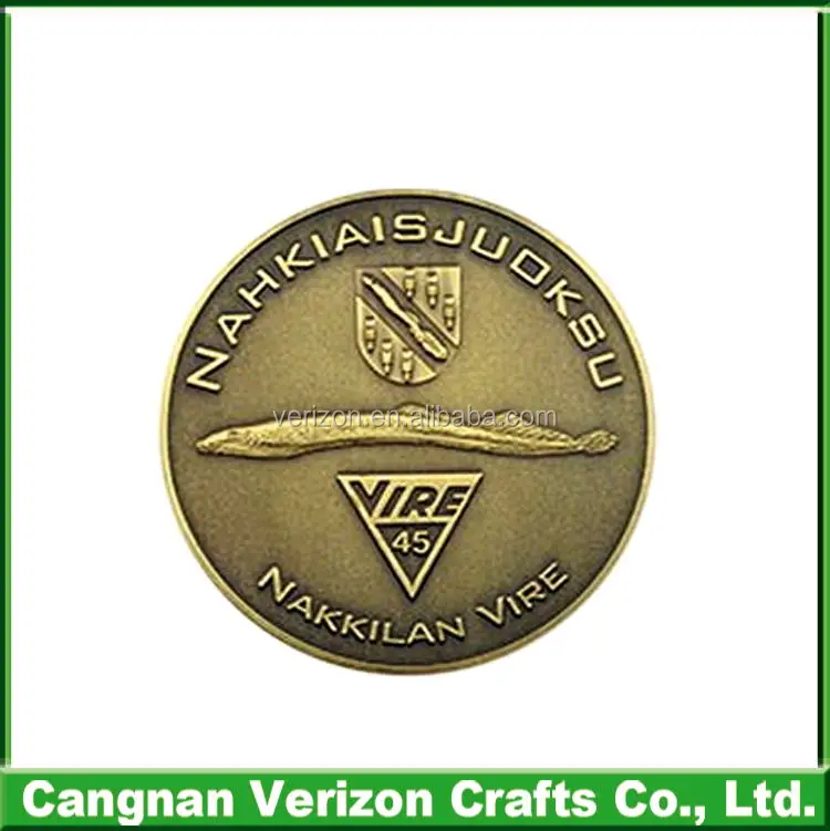 Professional Custom made metal antique gold coin