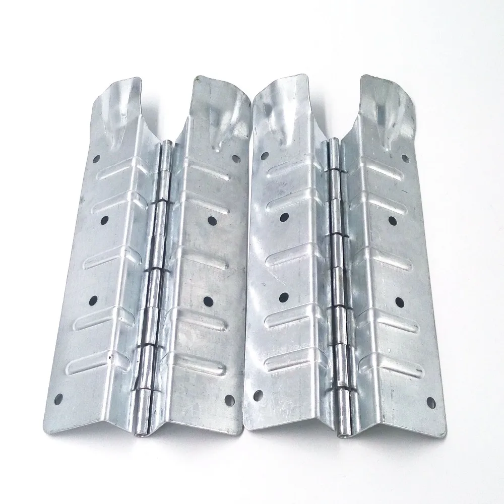 Galvanized pallet collar hinges for wooden box