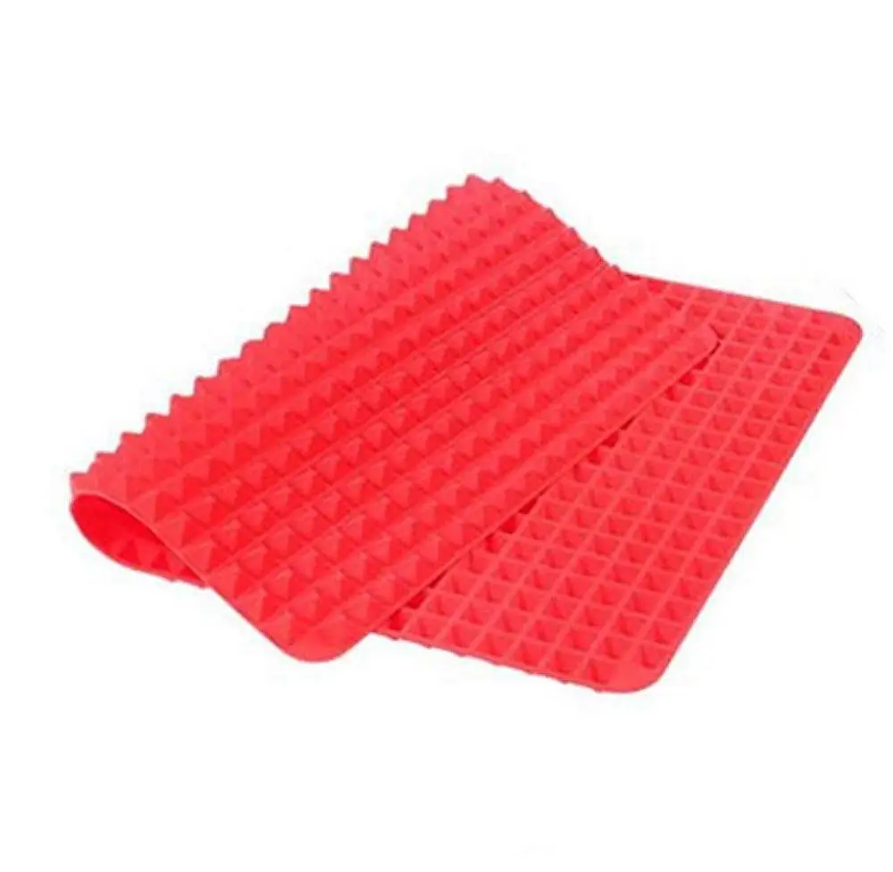 Pyramid Barbecue Pads Microwave Oven Resistant high Temperature Silica Gel Oven mat Roast pad