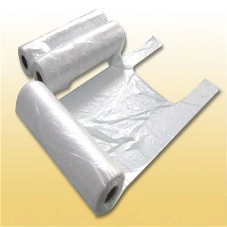clear food t shirt bags on roll shopper bag on roll