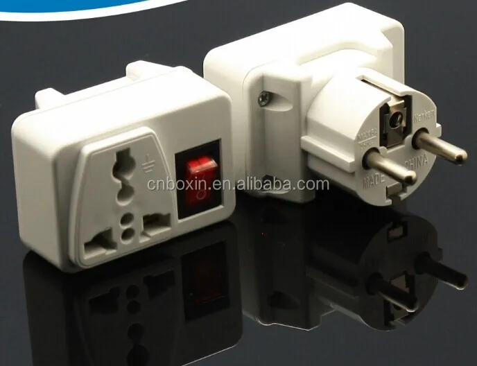 Universal Travel Адаптер США AU ВЕЛИКОБРИТАНИИ в ЕС Plug Путешествия Стены AC Адаптер Питания 250 В 10А Розетка Конвертер Белый