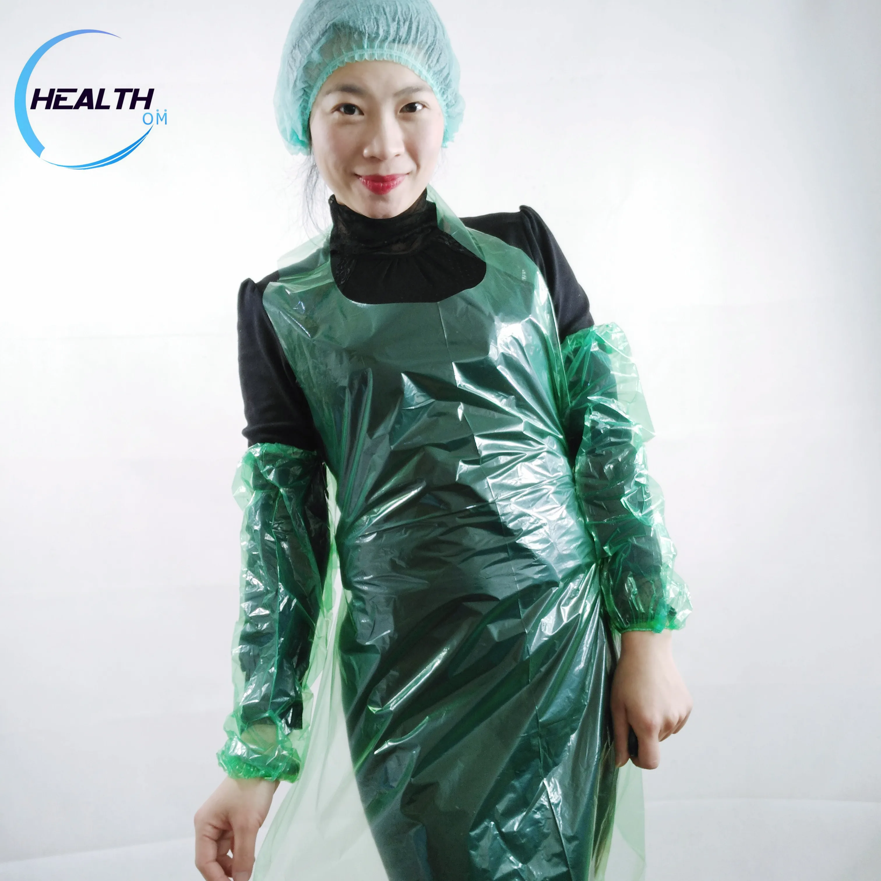 
disposable pe & cpe over sleeves elastic cuff sleeve covers with good protective 