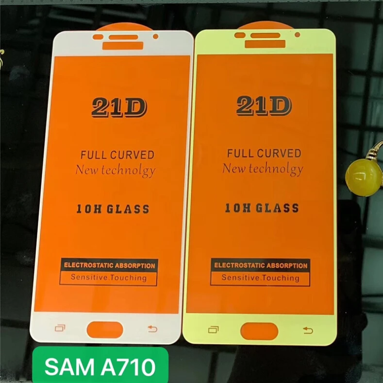 Micas de cristal para celular Full Glue 21D Tempered Glass Screen Protector for Redmi note 7