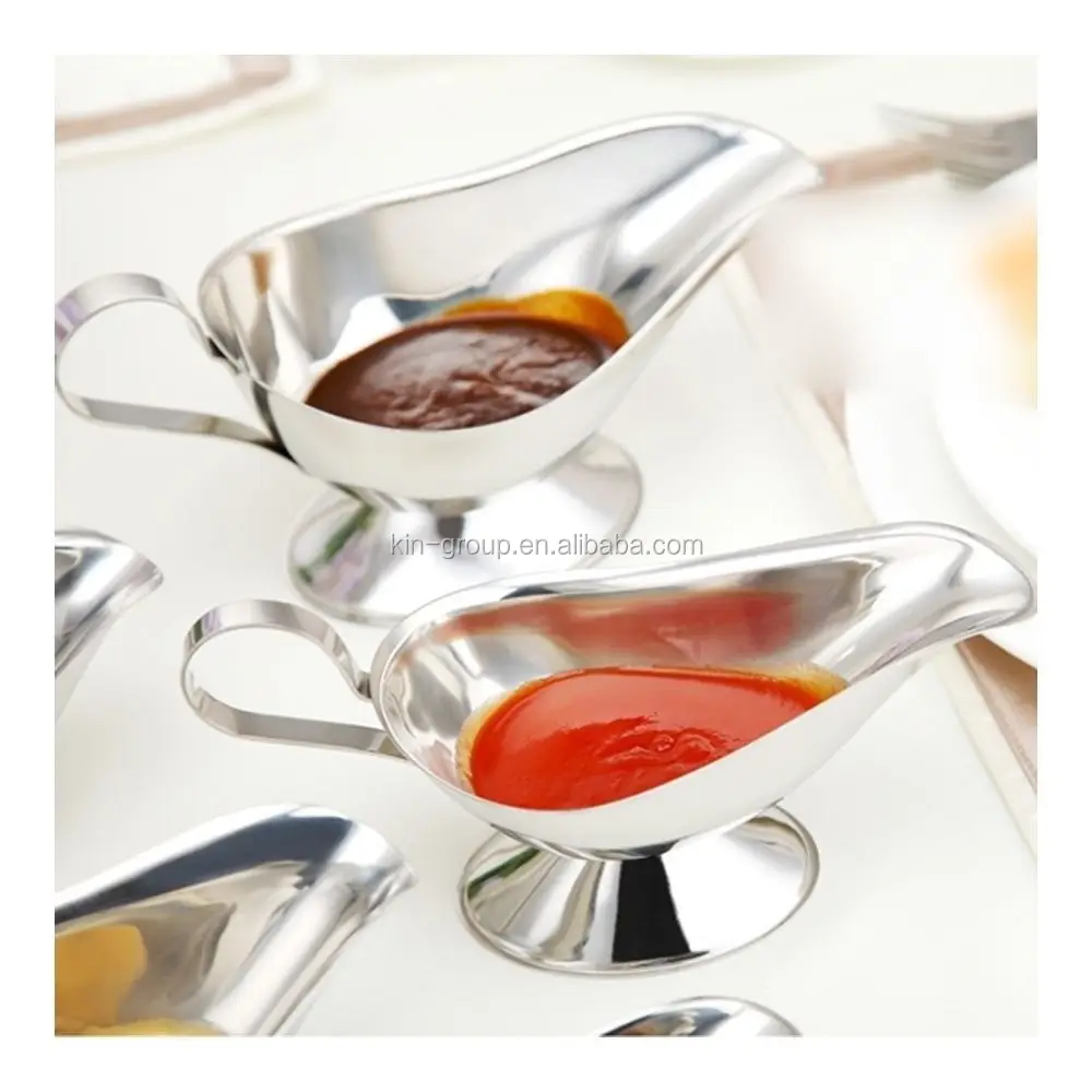 
Stainless Steel Saucier with Ergonomic Handle and Big Lip Spout 