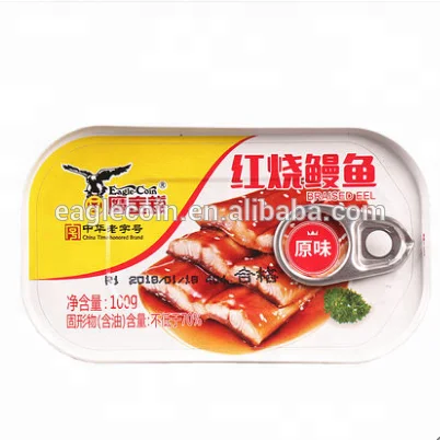 Portable Original Flavour Canned Braised Eel 100g for Travel and Home