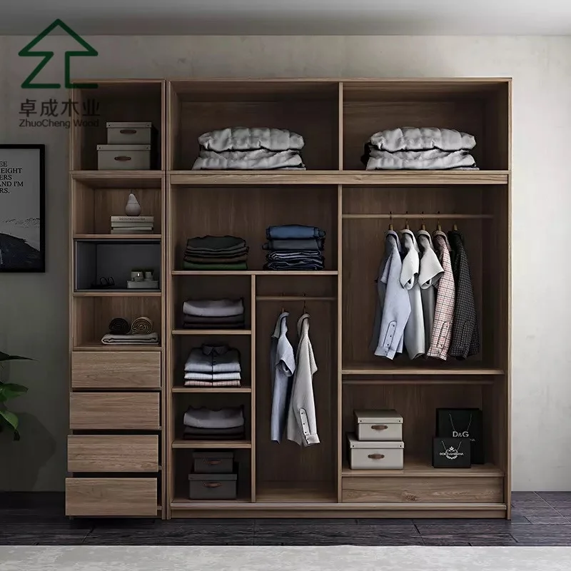 wholesale manufacture cheap price fancy wooden modern furniture design wardrobe