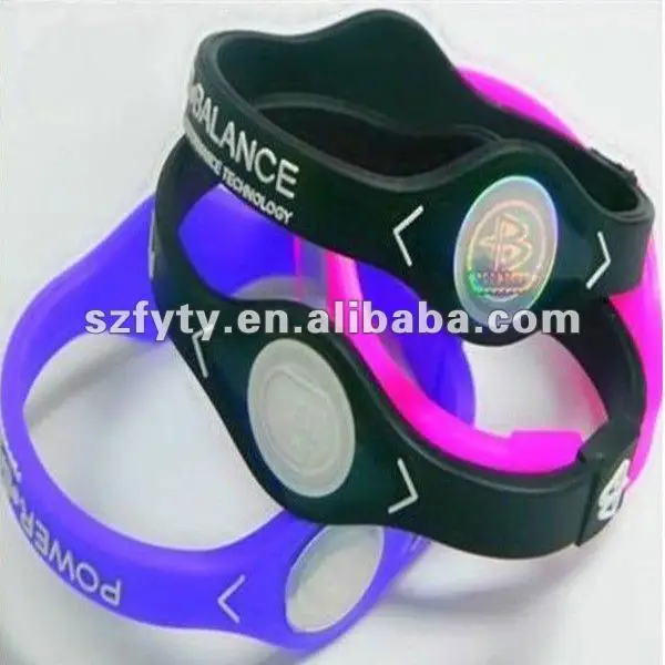 Elegant silicone power health band