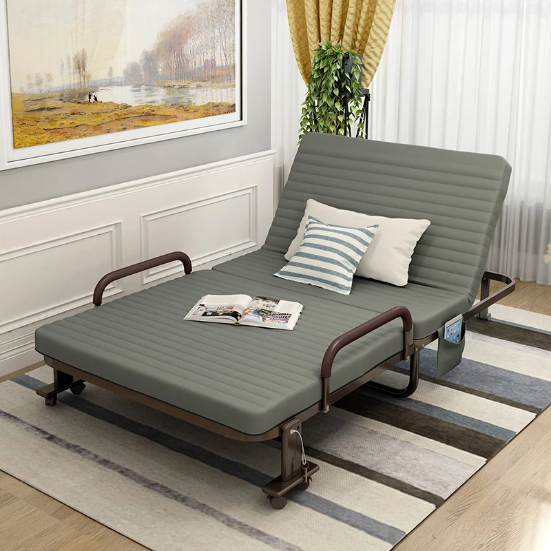 Home furniture office nap single double deck chair adult escort marching adult living room sofa dormitory folding the bedbed