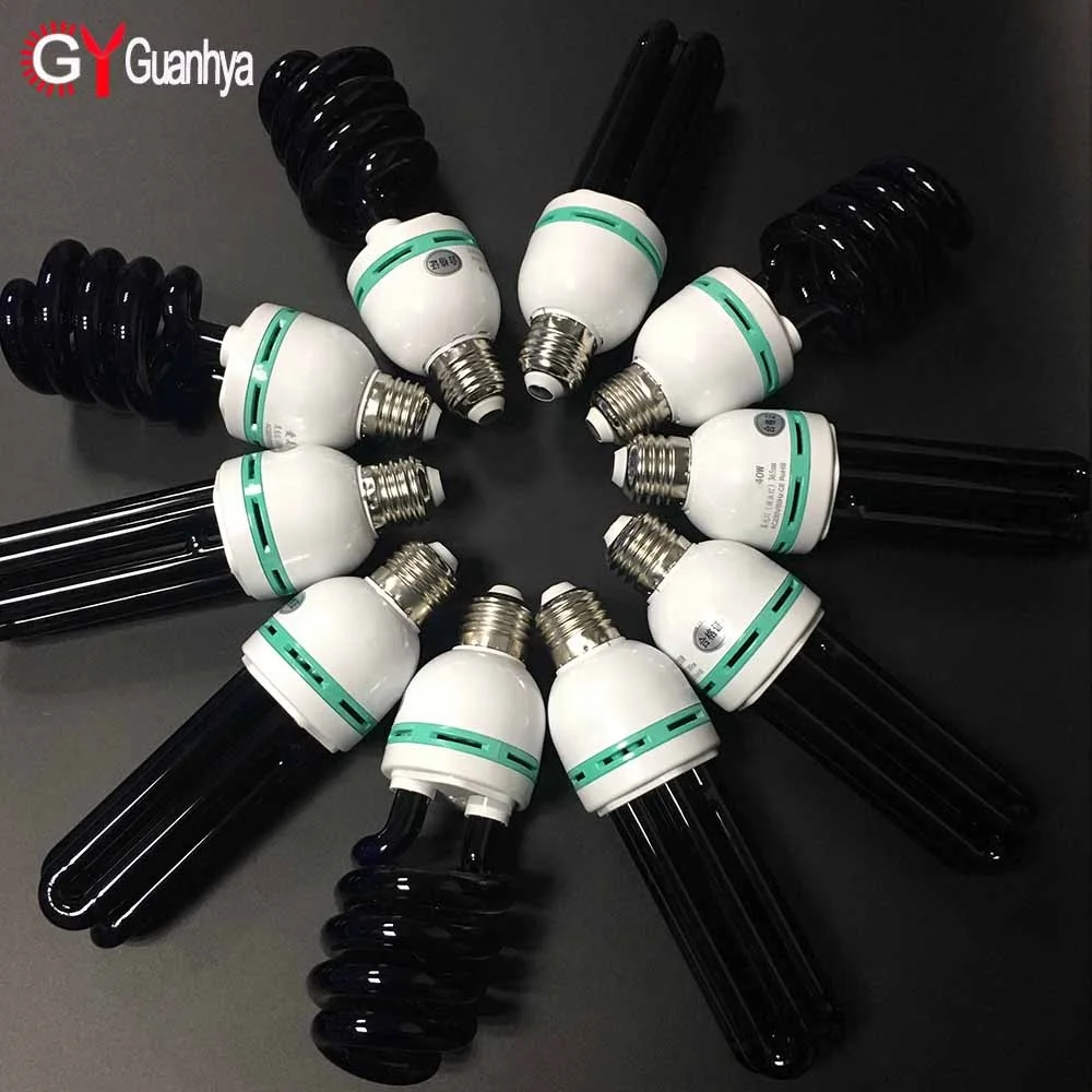 Spiral lamp UV Black bulb E27 365nm 220v for trapping insects