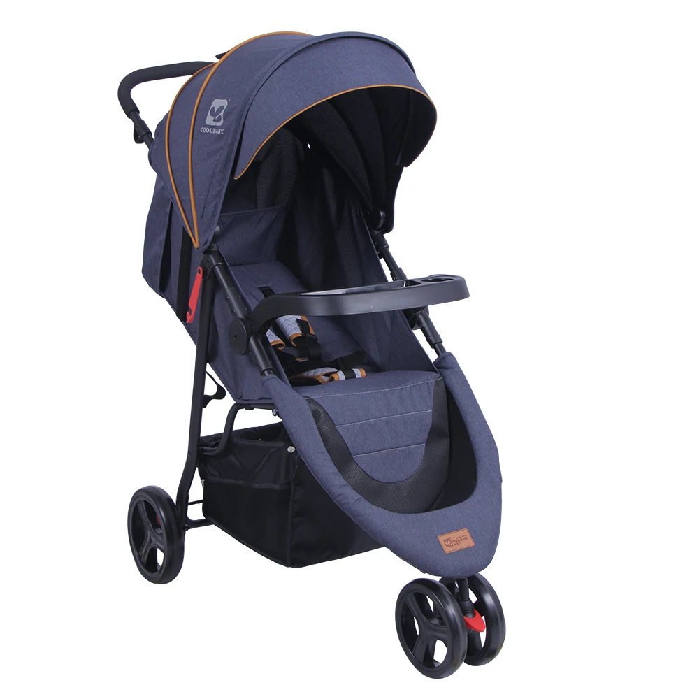 Adjustable lightweight baby doll pram stroller