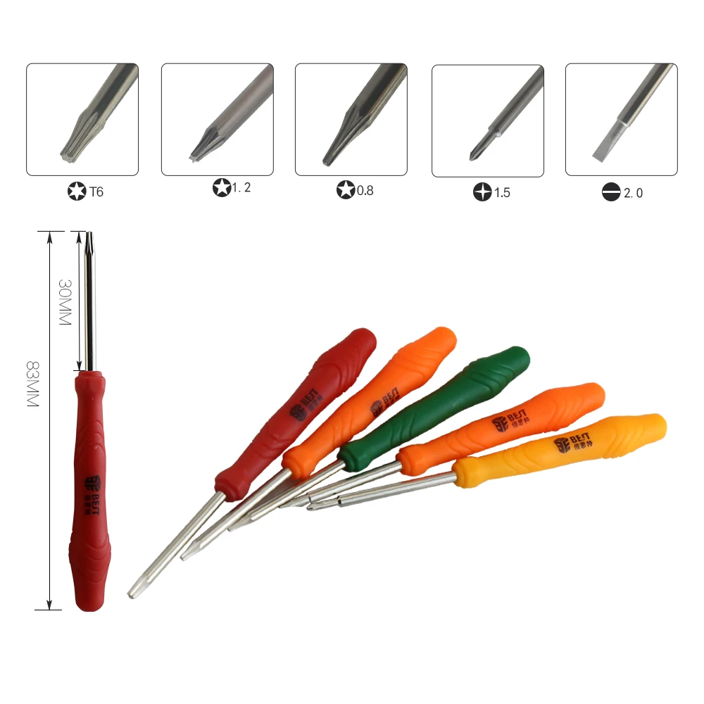BST-288 12 in 1 Repair Opening Tools Hand Disassemble Tools Set Kit with Mini Screwdriver  for Cellphone Repair