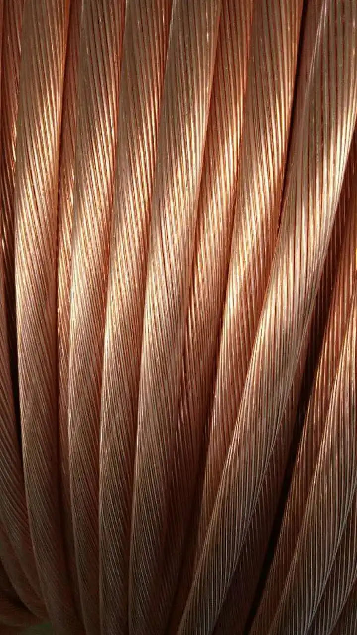  Прочный тянутый отожженный неизолированный медный заземляющий провод