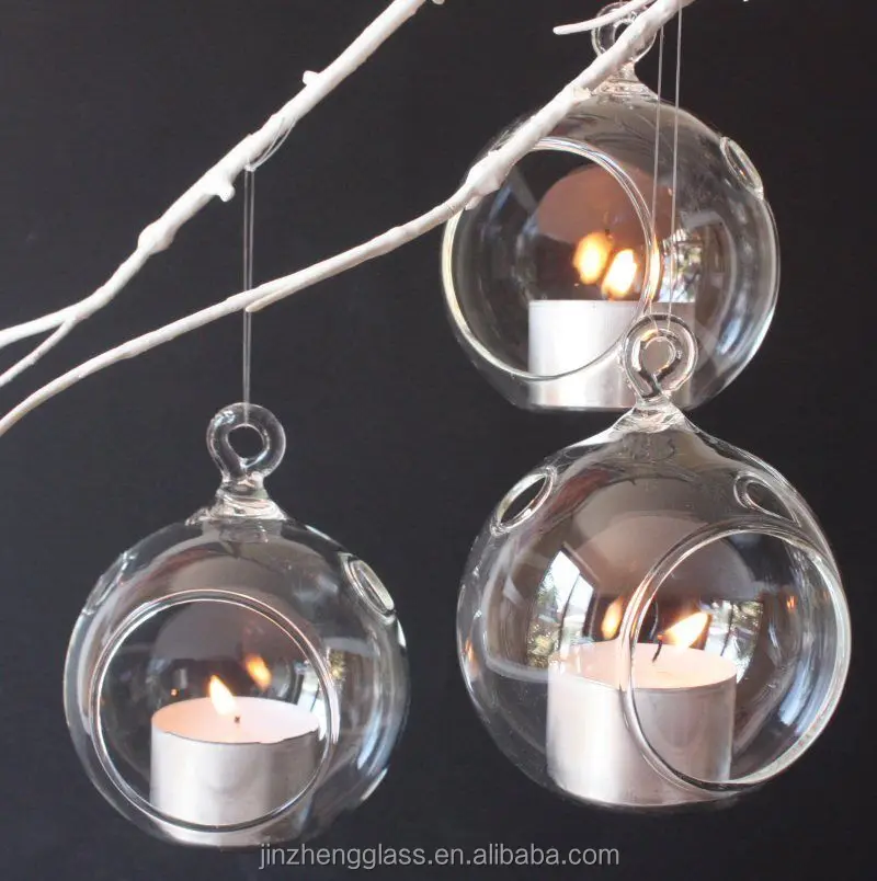 Прозрачный стеклянный подсвечник в форме колокольчика оптовая продажа