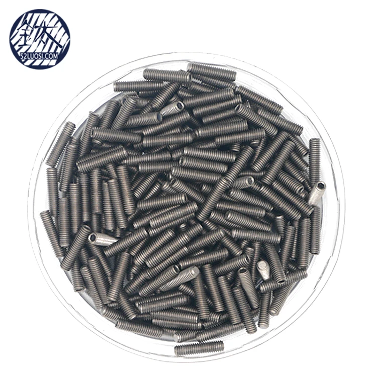 M5 Titanium Hex Socket Set Screws With Flat Point DIN913