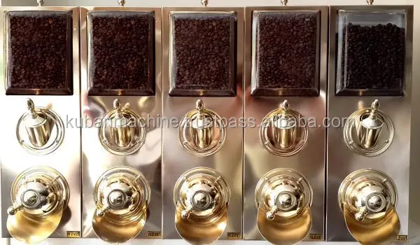 Coffee Bean Dispenser/Coffee Bean Silo/ High Qualified Brass Plated Coffee Silo With Scoop KBN80