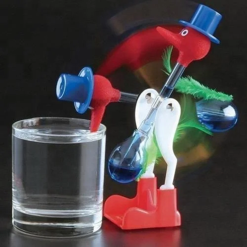New arrival novelty home decoration glass crafts kids drinking bird educational fun toys drink water for birds