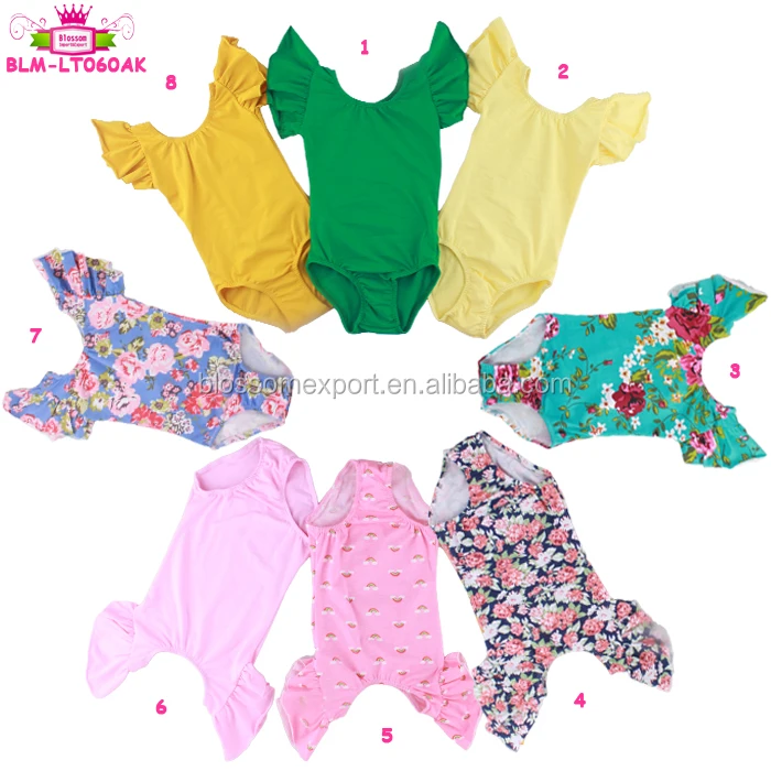 Оптовая продажа, Детские гимнастические костюмы с рукавами-фонариками для девочек, танцевальная одежда, балетное танцевальное трико