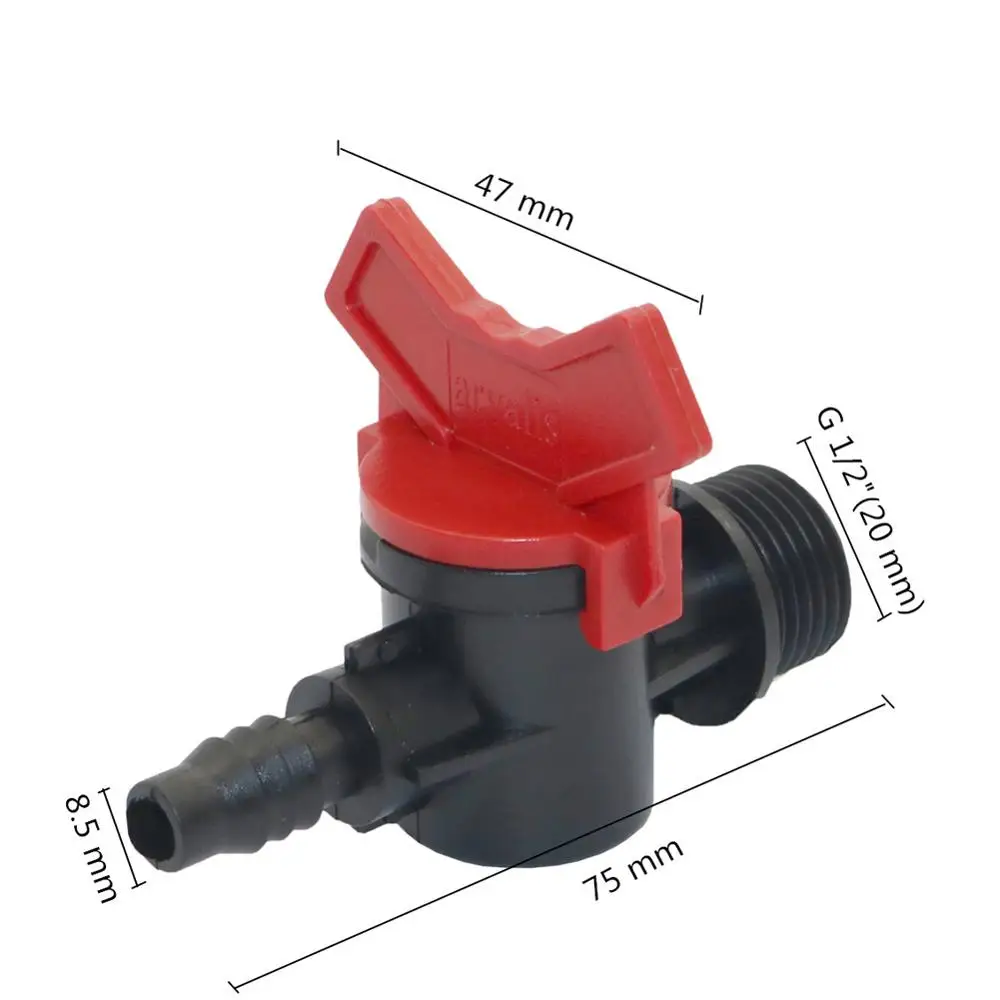 8mm Bypass Valve Micro Irrigation Mini Valve for Garden Lawn Irrigation System