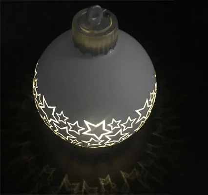 New Arrival Christmas Glass Ball Ornament with LED Light