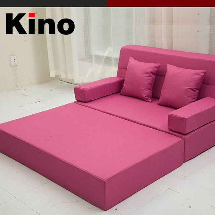 High density foam sofa bed folding with linen fabric