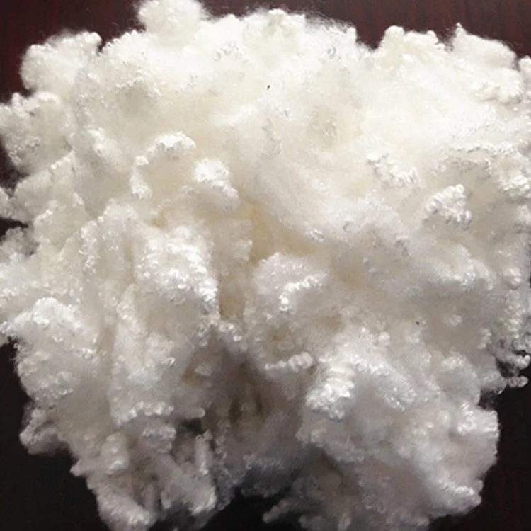 7d 64mm siliconized polyester staple fibre for filling pillow and quilt