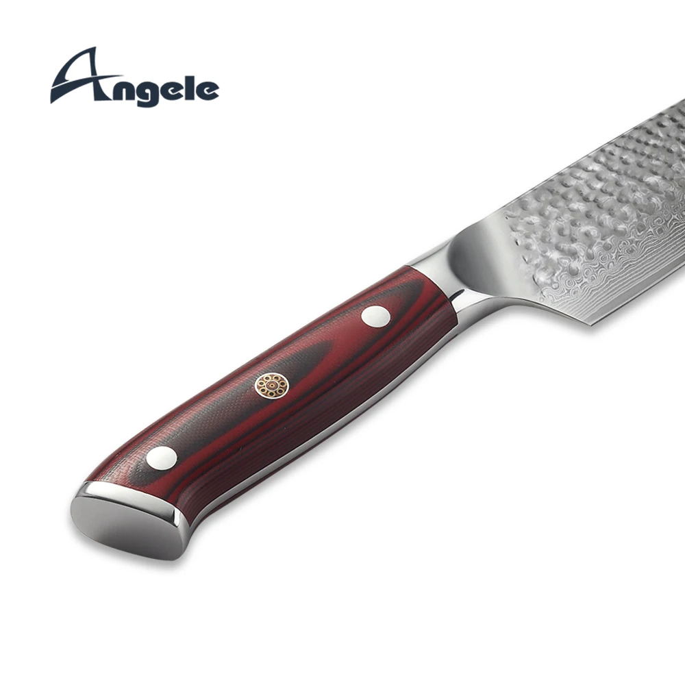 kitchen damascus knife japan chef knives damascus hammer 67 layers blade