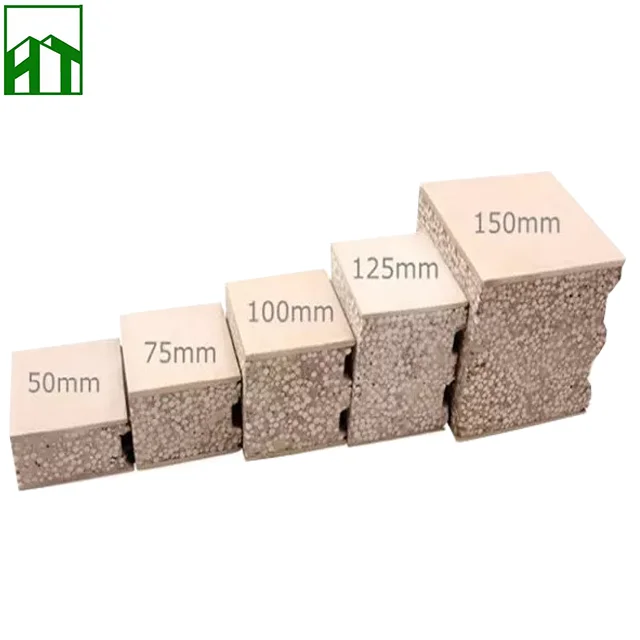 
High Strength Insulated Fiber Cement Prefab Houses EPS Sandwich Panel 