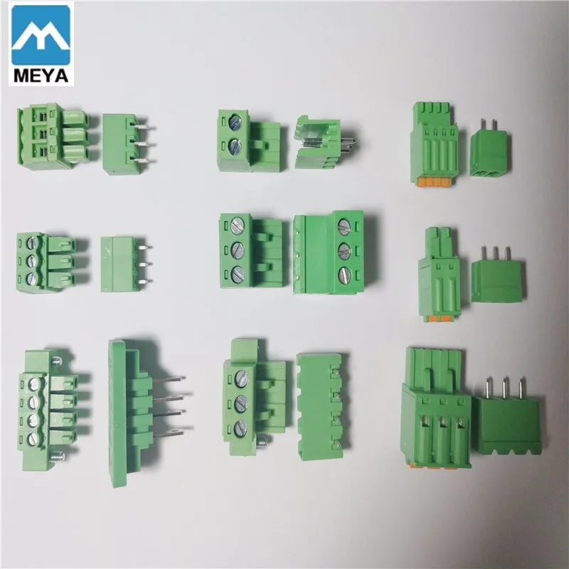 PCB copper Terminal Block speaker wire terminal quick connect wire terminals WJ2EDGKBM-7.5/7.62