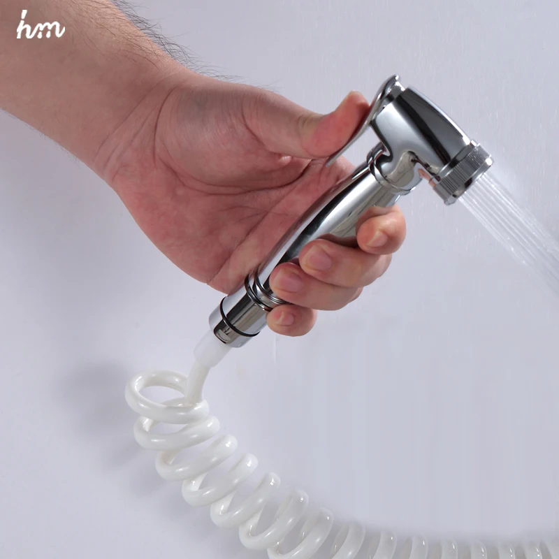 
Portable Wall Mounted High Pressure Toilet Nozzle Bidet Mixer Tap Spray Gun Faucet Set 
