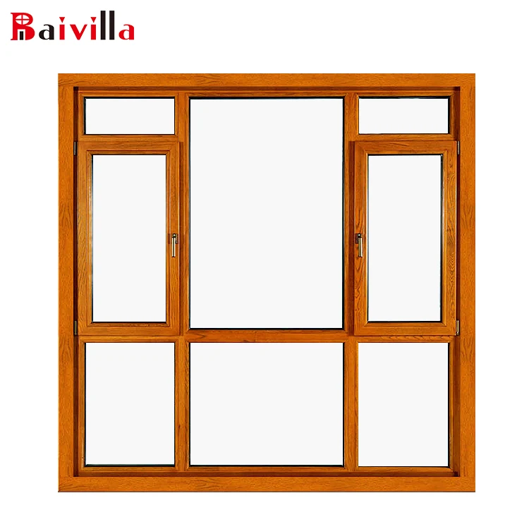 High Quality Villa Window Model Large Fixed Double Glazed Windows Design