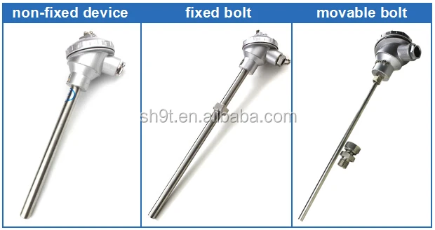 0-1300C K Тип термопары Температурный датчик с фланец, резьба