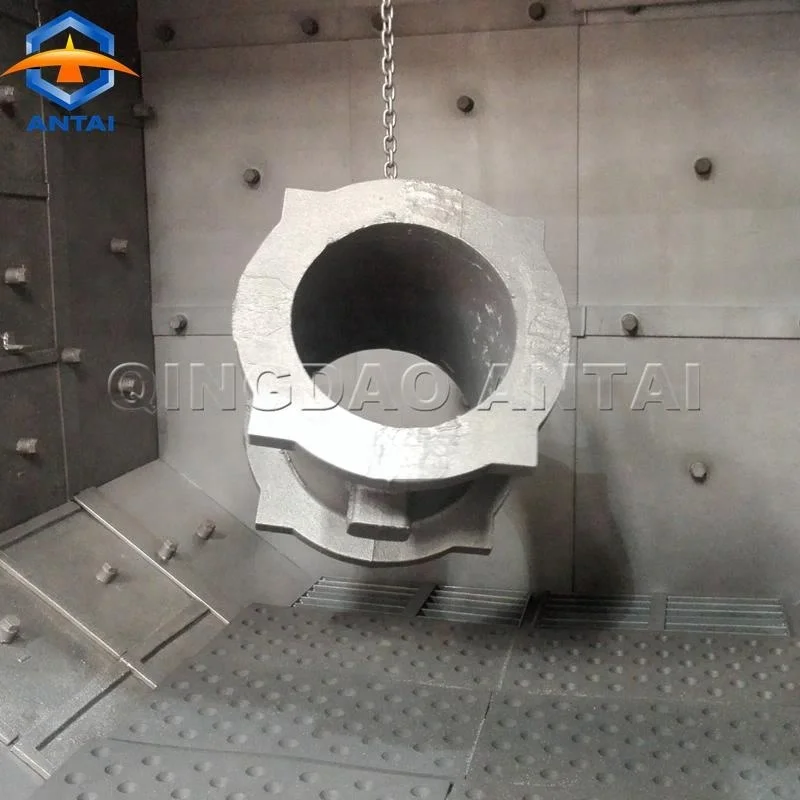 Hook type shot blasting machine for blasting and painting cylinder China supplier